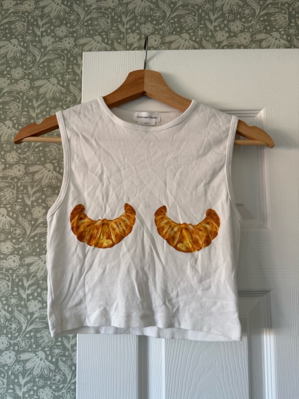 Lovers + Friends White Crewneck Tank